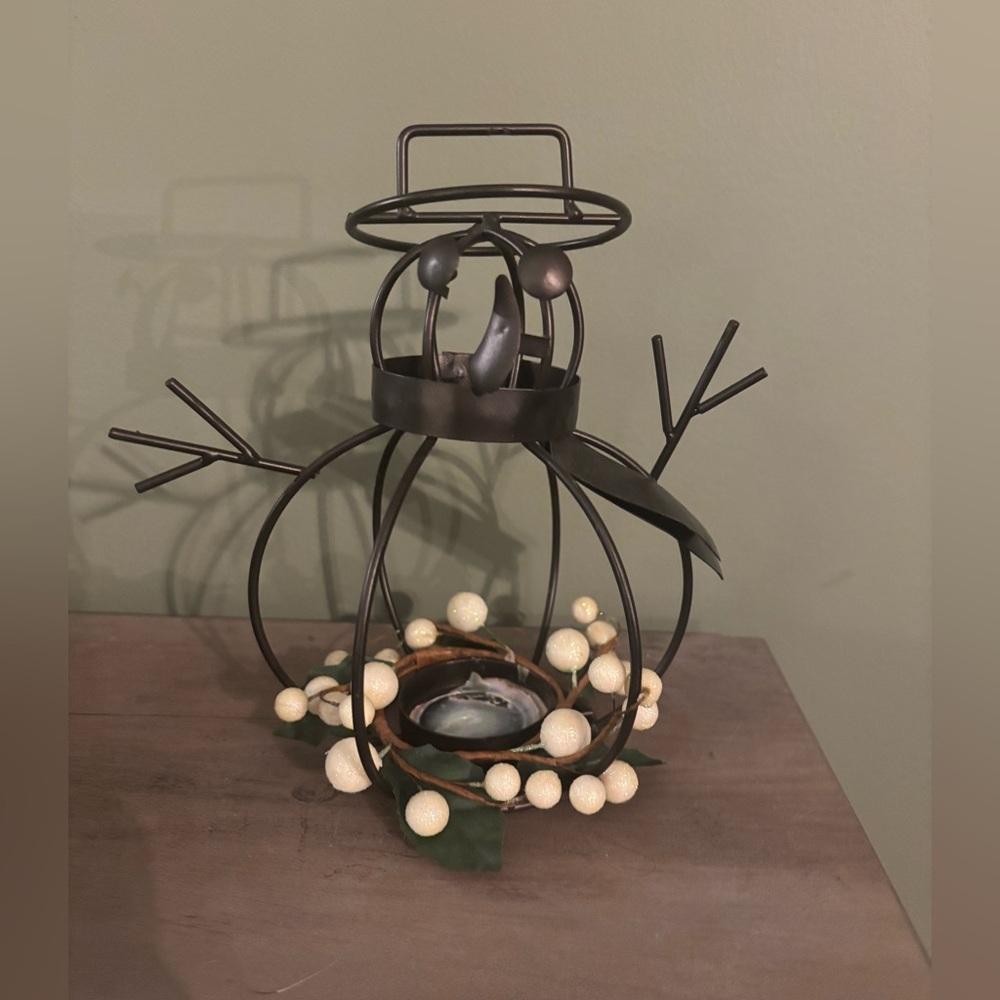 Snowman Candle Holder